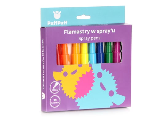 PuffPuff, flamastry w spray'u, 10 kolorów Puff Puff
