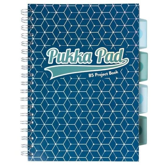 Pukka Pad, Kołozeszyt Project Book Glee w kratkę, B5, niebieski Pukka Pad