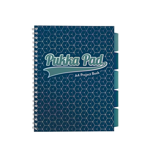 Pukka Pad, Kołozeszyt w kratkę, A4, Glee Project Book, ciemnoniebieski Pukka Pad