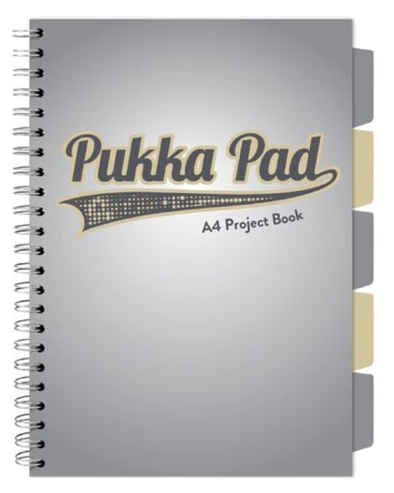 Pukka Pad, Project Book, Kołozeszyt, Grey, A4 Pukka Pad