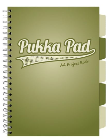 Pukka Pad, Project Book, Kołozeszyt, Olive Green, A4 Pukka Pad