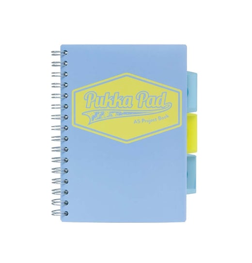 Pukka Pad, zeszyt na spirali w kratkę, A5, Project Book, niebieski Pukka Pad