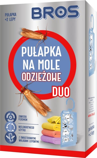 Pułapka Na Mole Odzieżowe Duo + Wkłady Bros  1szt. BROS