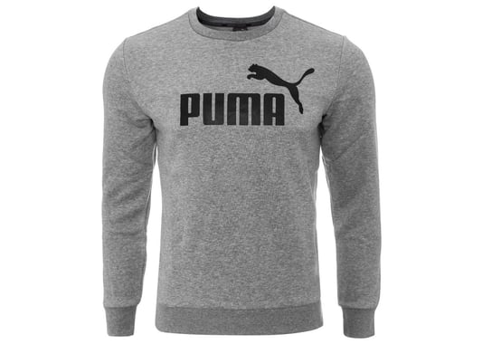 Puma Bluza Męska Dresowa Ocieplana Ess Big Logo Crew Gray 586678 03 - Rozmiar: Xl Puma