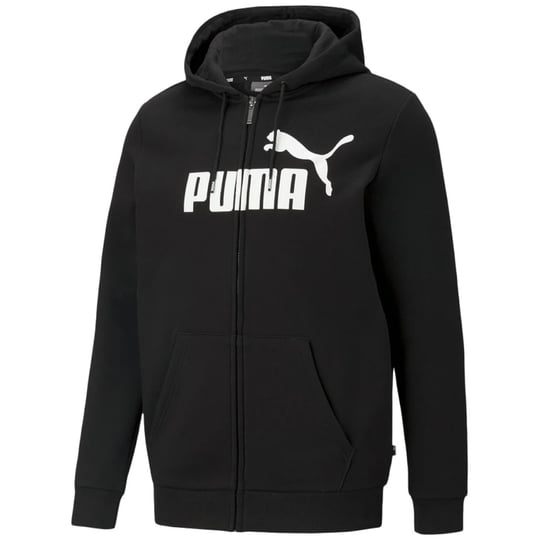 Puma, Bluza sportowa męska, Essentials Big Logo Full-Zip Hoodie 586698-01, czarna, rozmiar S Puma