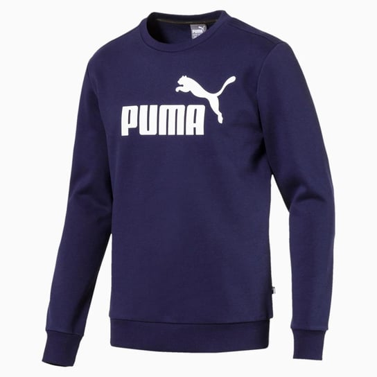 Puma, Bluza sportowa męska, Essentlals Fleece Crew Sweat (851747-06), rozmiar S, granatowy Puma