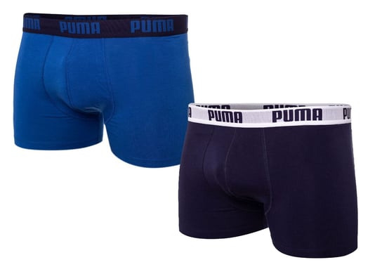 PUMA  BOKSERKI MĘSKIE 2 PAK BLUE/NAVY 888870 45 - Rozmiar: S Puma