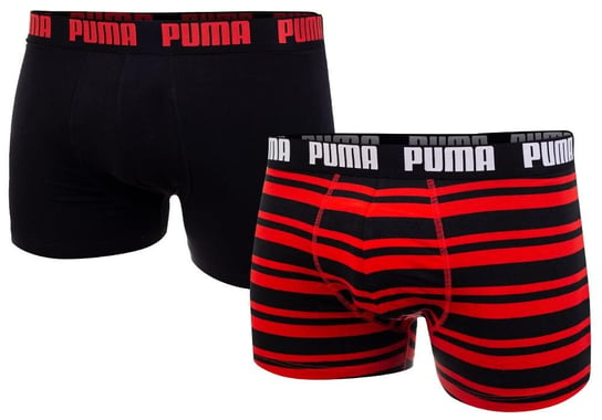 Puma  Bokserki Męskie 2 Pary Boxers Black/Red-Black 907838 07 M Puma