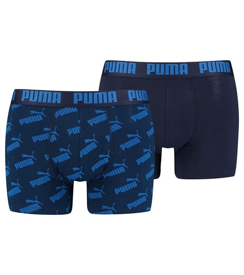 PUMA BOKSERKI MĘSKIE BOXERS 2 PARY BLUE/NAVY 935054 02 - Rozmiar: M Puma