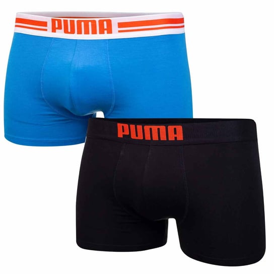 Puma Bokserki Męskie Fashion Boxer 2 Pak Black/Blue 906519 15 L Puma
