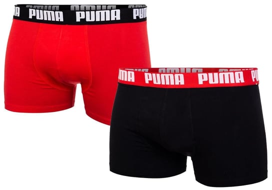 Puma Bokserki Męskie Fashion Boxer Black/Red 2 Pak 906823 09 Xxl Puma