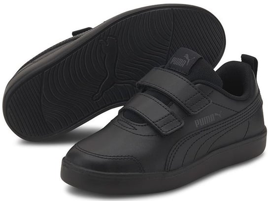 Puma, Buty sportowe dziecięce Courtflex v2 V PS, 371543-06, Czarne, Rozmiar 29 Puma