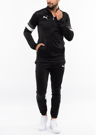Puma dres męski komplet sportowy dresowy bluza spodnie Team Rise r. L Puma