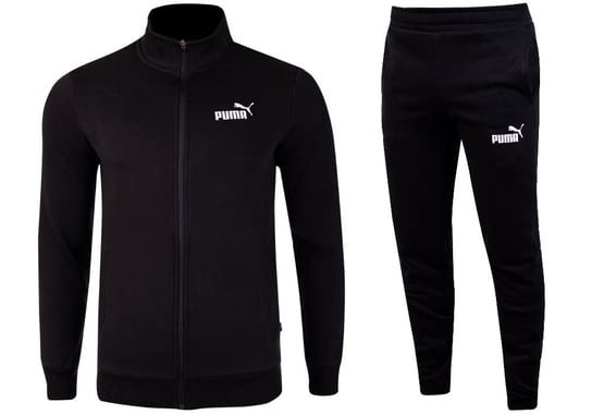 Puma  Dres Męski Kompletny Ocieplany Clean Sweat Suit Fl Black 585841 01 L Puma