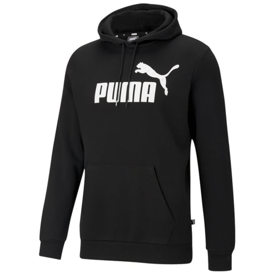 Puma Essential Big Logo Hoody 586686-01, Mężczyzna, Bluza sportowa, Czarna Puma