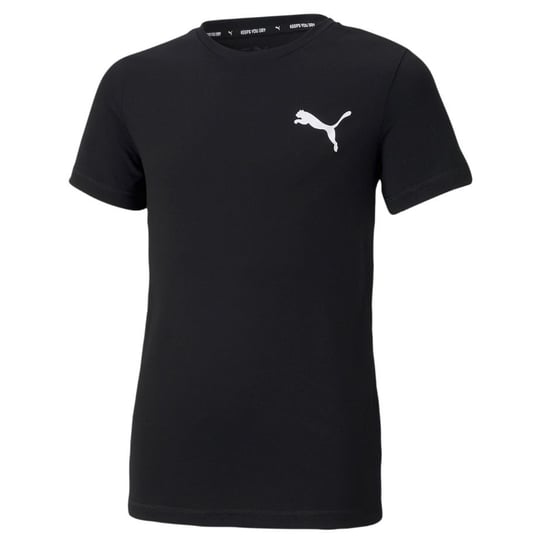 Puma, Koszulka dziecięca, Active Small Logo Tee czarna 586980 01, rozmiar 164 Puma