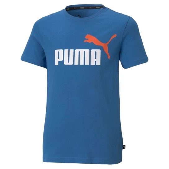 Puma, Koszulka dziecięca, ESS+ 2 Col Logo Tee niebieska 586985 13, rozmiar 128 Puma