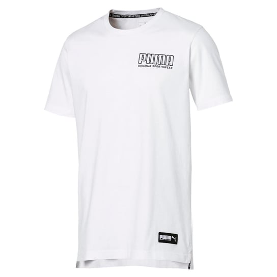 Puma, Koszulka męska, ATHLETICS TEE PUMA 85410602, biały, rozmiar M Puma