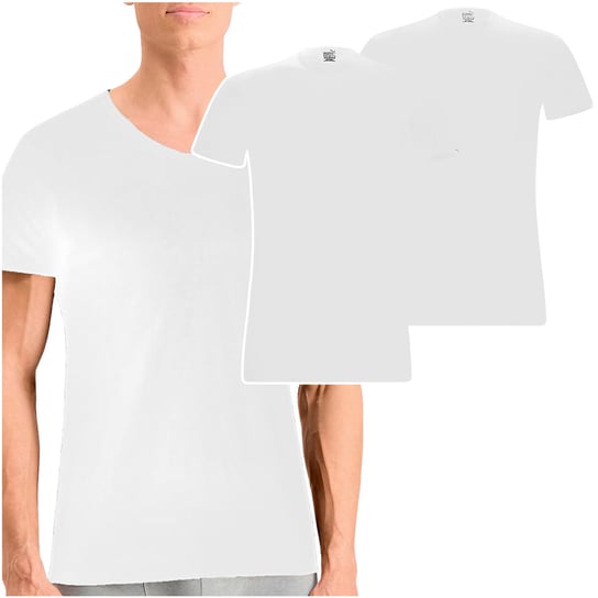 Puma Koszulka Męska Biała Basic Klasyczna Bawełna 2 sztuki Rozmiar XL Puma