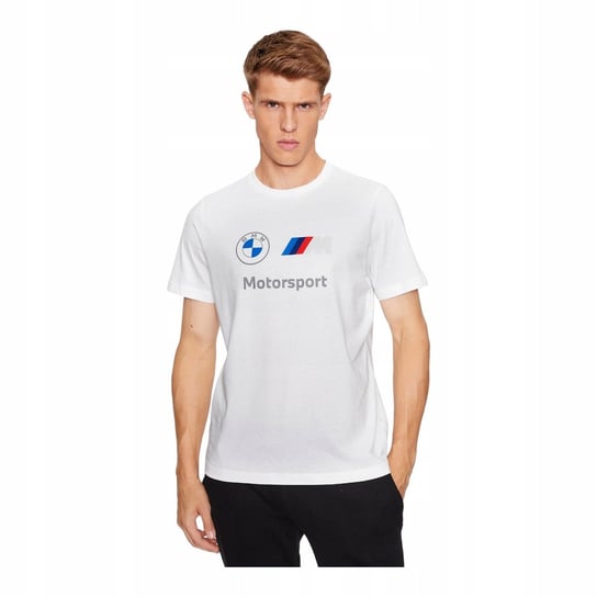 PUMA KOSZULKA MĘSKA T-SHIRT BMW MMS ESS LOGO TEE BIAŁA r.L Puma