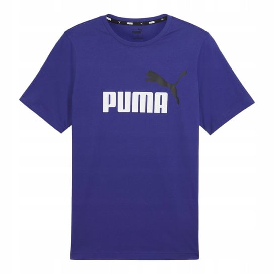 PUMA KOSZULKA MĘSKA T-SHIRT ESS+2 COL LOGO TEE FIOLETOWA r.L Puma