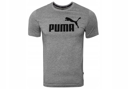 Puma, Koszulka męska, T-SHIRT ESS LOGO TEE GRAY 586666 03 L, rozmiar L Puma