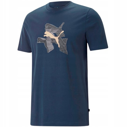 Puma Koszulka Męska T-Shirt Granatowa M Puma