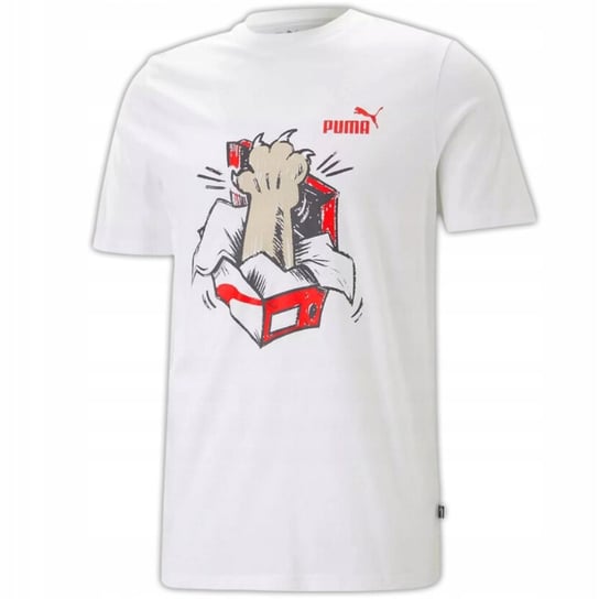 Puma Koszulka Męska T-Shirt Graphics Biała L Puma