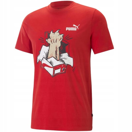 Puma Koszulka Męska T-Shirt Graphics Czerwona L Puma