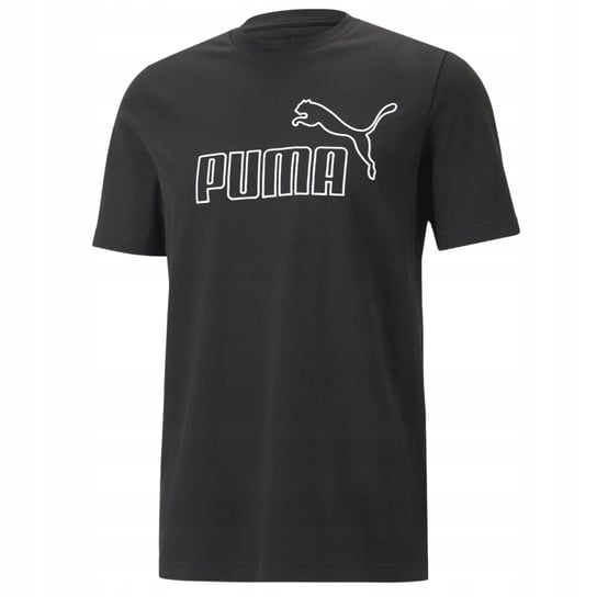 Puma Koszulka Męska T-Shirt Puma Logo Czarny M Puma