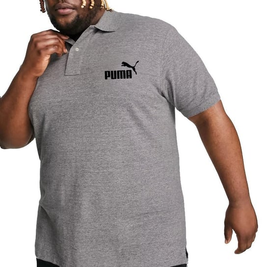 Puma koszulka polo polówka szara plus size 851759 03 5XL Puma