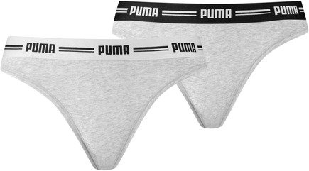 Puma Majtki Damskie Stringi 2Pk Strings Grey 907854 05 M Puma