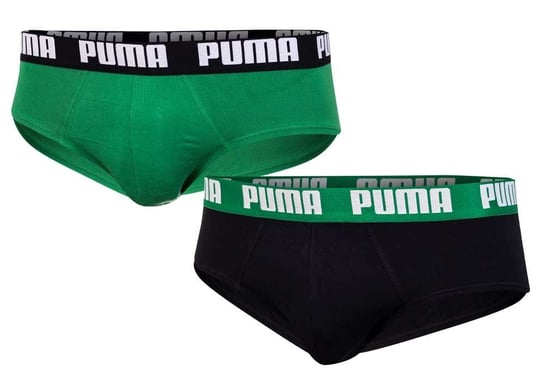 PUMA MAJTKI MĘSKIE 2 PARY BLACK/GREEN 889100 18 - Rozmiar: S Puma