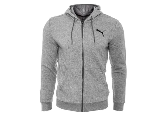 Puma  Męska Bluza Dresowa Bawełniana Z Kapturem Ess Small Logo Fz Hoodie Grey 586704 53 M Puma