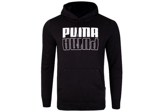 Puma  Męska Bluza sportowa Bluza sportowa z kapturem Power Hoodie Black 589409 01 L Puma