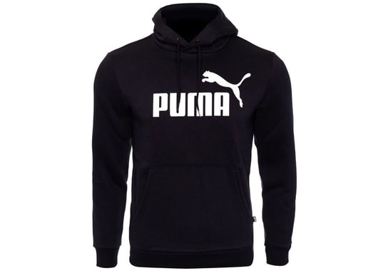 Puma Męska Bluza sportowa Dresowa Bawełniana Bluza sportowa z kapturem Ess Big Logo Hoodie Black 586688 01 L Puma