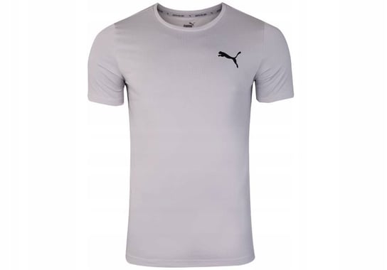 PUMA  MĘSKA KOSZULKA T-SHIRT ACTIVE SMALL LOGO TEE GREY 586725 09 - Rozmiar: M Puma