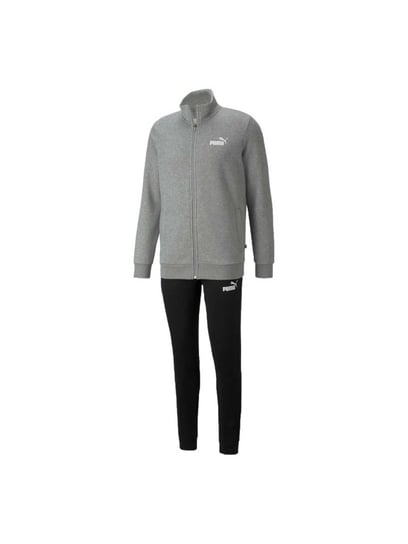 PUMA MĘSKI DRES KOMPLETNY OCIEPLANY CLEAN SWEAT SUIT GRAY/BLACK 585841 03 - Rozmiar: S Puma