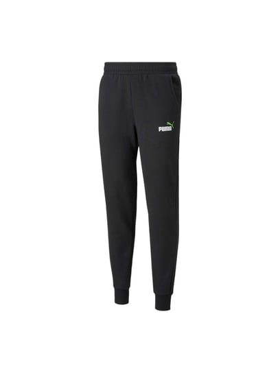 PUMA MĘSKIE SPODNIE DRESOWE ESS+ 2 COL LOGO PANTS BLACK 586767 56 - Rozmiar: S Puma