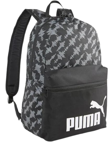 Puma, Plecak sportowy Phase AOP Backpack, 079948-01, Szaro-Czarny Puma