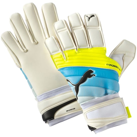 Puma, Rękawice bramkarskie, Evo Power Grip 2.3 IC biało-niebiesko- 041224 01, rozmiar 9 1/2 Puma