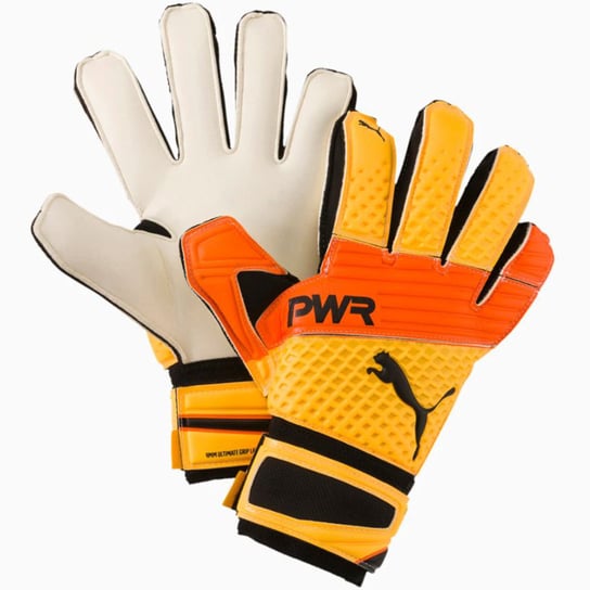 Puma, Rękawice bramkarskie, Evo Power Grip 2.3 RC biało-pomarańczowo-żółte 041222 35, rozmiar 10 1/2 Puma
