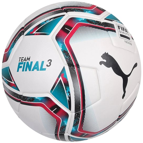 Puma Team Final 3 Fifa Quality Ball 083306-01, Unisex, Piłki Do Piłki Nożnej, Białe Puma