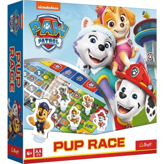 Pup Race, Wyścig Psi patrol, gra rodzinna, 02579 Trefl