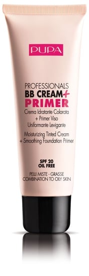 Pupa Milano, Professionals BB Cream&Primer, baza pod makijaż do cery mieszanej i tłustej 002 Sand, SPF 20, 50 ml Pupa Milano