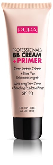 Pupa Milano, Professionals BB Cream&Primer, baza pod makijaż do wszystkich typów cery 002 Sand, SPF 20, 50 ml Pupa Milano