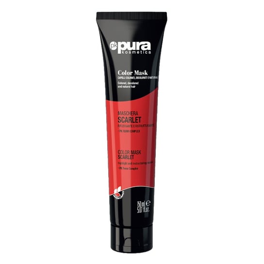 PURA Maska koloryzująca do włosów SCARLET - 150ml PURA