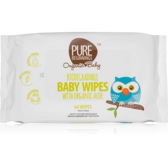 Pure Beginnings Organic Baby chusteczki nawilżane dla dzieci 64 szt. Pure Beginnings