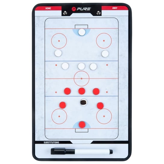 Pure2Improve Dwustronna tablica trenerska do hokeja na lodzie, 35x22cm Pure2Improve