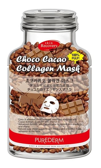 Purederm, maseczka do twarzy czekoladowo-kolagenowa Purederm